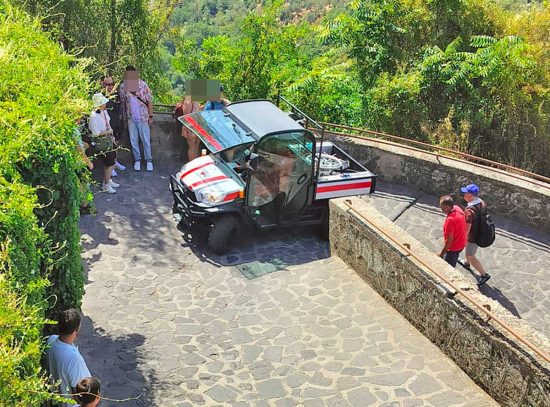 Bagnoregio - Il quad della Cri in azione