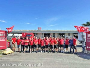 Viterbo - I corrieri in sciopero