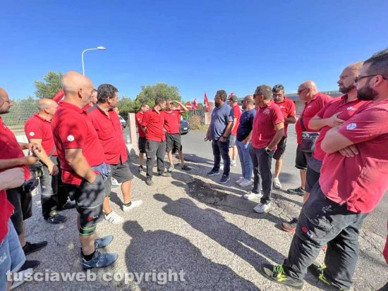 Viterbo - I corrieri in sciopero