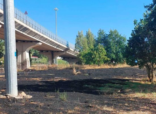 Viterbo - Vasto incendio in strada Ca' l'aglio
