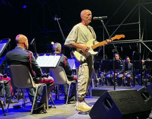 Santa Severa - Alex Britti al concerto della fanfara della polizia
