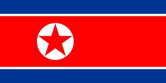 La bandiera della Corea del Nord