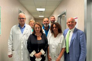 Viterbo - Luisa Regimenti in visita all'ospedale di Belcolle
