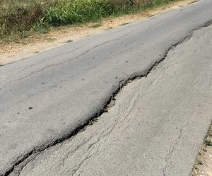 Le condizioni di strada Moletta a Pescia Romana