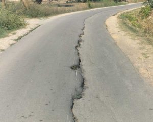 Le condizioni di strada Moletta a Pescia Romana