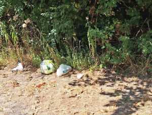 Caprarola - Rifiuti abbandonati al Fondo de' Cencio