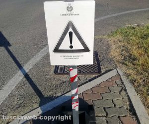 Orte - Le condizioni del marciapiede in via Penna Teverina