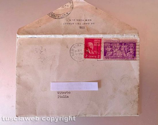 Viterbo - Una lettera del 1953