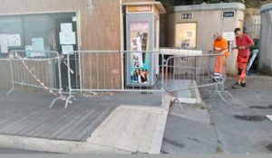Viterbo - Gli uffici Francigena transennati