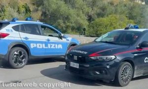 Polizia e carabinieri sulla superstrada