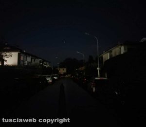 Viterbo - Via Marescotti al buio