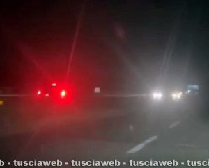 Vetralla - auto contromano sulla superstrada