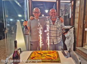 Viterbo - Gli amici del Casaletto festeggiano Danilo Franci e Claudio Ceccariglia