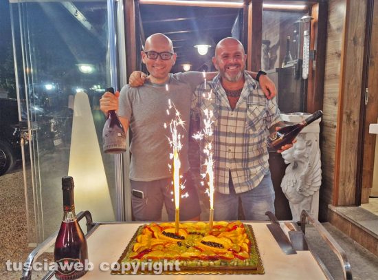 Viterbo - Gli amici del Casaletto festeggiano Danilo Franci e Claudio Ceccariglia