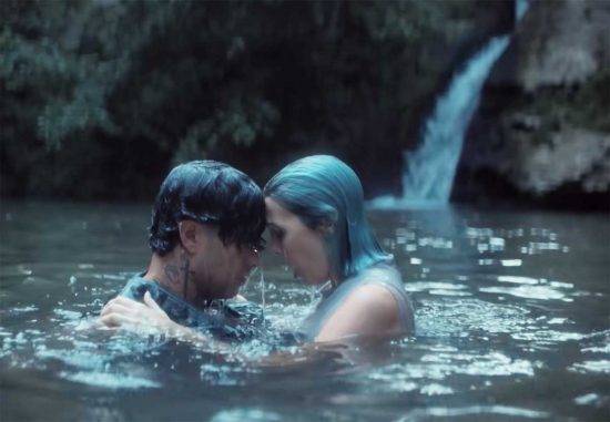 Oriolo Romano - Tony Effe e Rose Villain al parco della Mola per l'uscita del remake di "The crow - Il corvo"