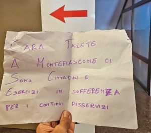 Montefiascone - Il post del consigliere Michele Sances sulla mancanza d'acqua in paese