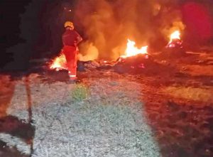 Tarquinia - Incendio in località Ancarano