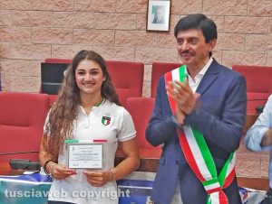 Civitavecchia - Manila Esposito e il sindaco Piendibene