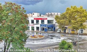 Civitavecchia - Gli allagamenti in viale Baccelli