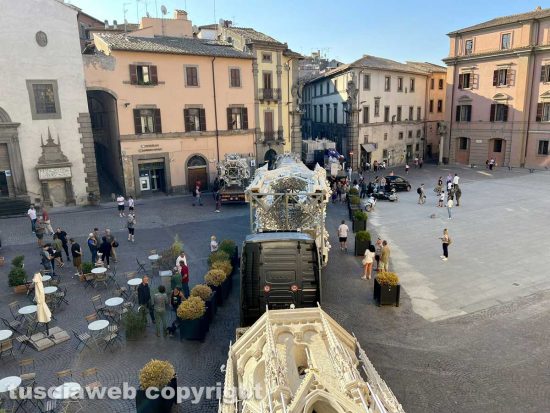 Macchina di Santa Rosa - Dies Natalis trasportata a San Sisto