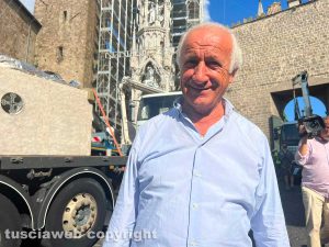 Viterbo - Santa Rosa - Il montaggio di Dies Natalis a San Sisto - Vincenzo Fiorillo