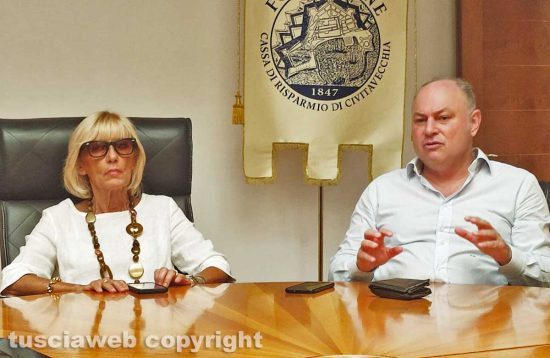 Civitavecchia - La conferenza stampa del Palio delle Contrade - Gabriella Sarracco e Luigi Landi