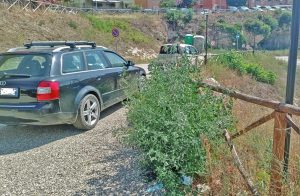 Tarquinia - Il degrado al parcheggio di via Sacconi