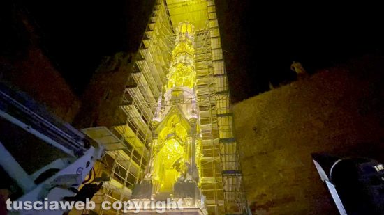 Macchina di Santa Rosa - La prova luci di Dies Natalis