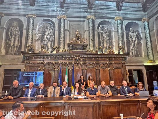 Viterbo - Presentazione del trasporto 2024 della macchina di Santa Rosa 