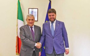 Viterbo - Antonio Tajani e Alessandro Romoli
