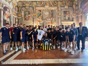La presentazione della maglia della Fc Viterbo