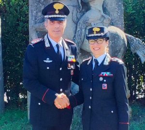 Il maggiore Palmina Lavecchia lascia il comando dei carabinieri di Civita Castellana
