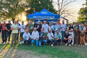 Montefiascone - Il gazebo di FdI
