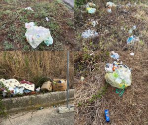 Civitavecchia - I rifiuti abbandonati in strada