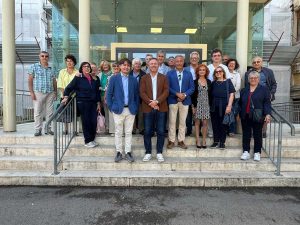 Tarquinia - Egisto Bianconi e Francesco Sposetti in visita al nuovo poliambulatorio di medicina