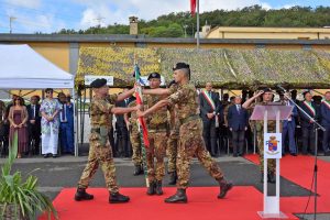 Monte Romano - Cambio del comandante dell'80esimo reggimento "Roma"