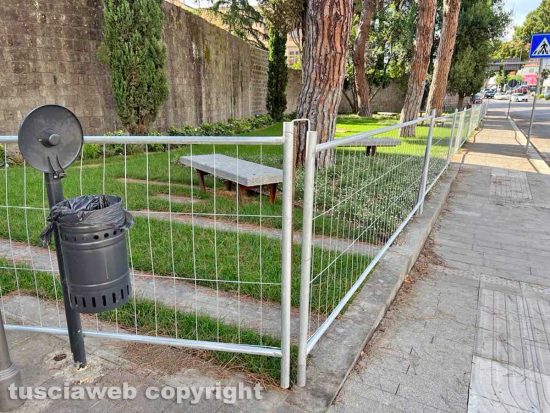 Viterbo - Il parco Melvin Jones ancora chiuso