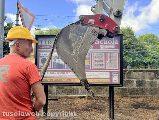 Viterbo - I lavori su viale Francesco Baracca