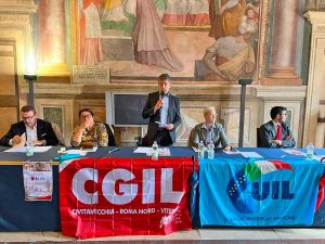 Viterbo - L'iniziativa Cgil e Uil "Per un'Italia libera e giusta"