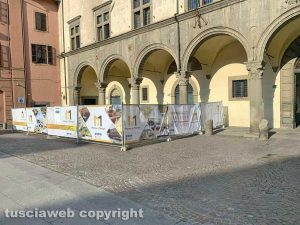 Viterbo - Il nuovo cantiere di piazza del comune