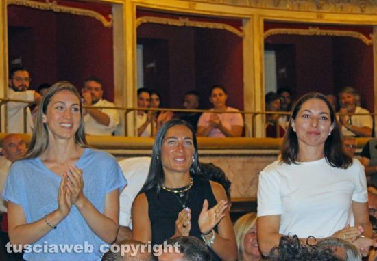 Santa Rosa - Le campionesse olimpiche Santuccio, Rizzi e Navarria 
