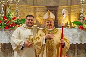 Don Daniele Silvestri e il vescovo Orazio Francesco Piazza
