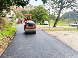 Corchiano - Lavori di riasfaltatura della SP San Luca