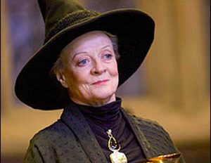 La professoressa Minerva McGranitt della saga di Harry Potter