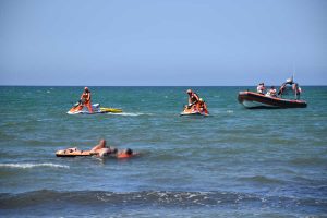 Moto d'acqua cani salvataggio
