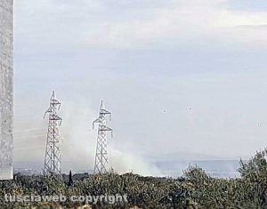Incendio a Canino
