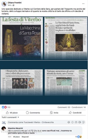 Santa Rosa - Massimo Mecarini critica duramente la sindaca Frontini
