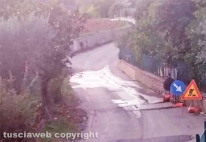 Vitorchiano - Perdite di acqua in via Etna