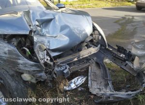 Viterbo - L'incidente sulla Cassia sud