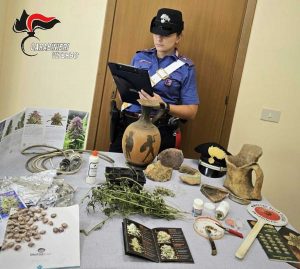 Faleria - Carabinieri - Droga e anfore antiche 